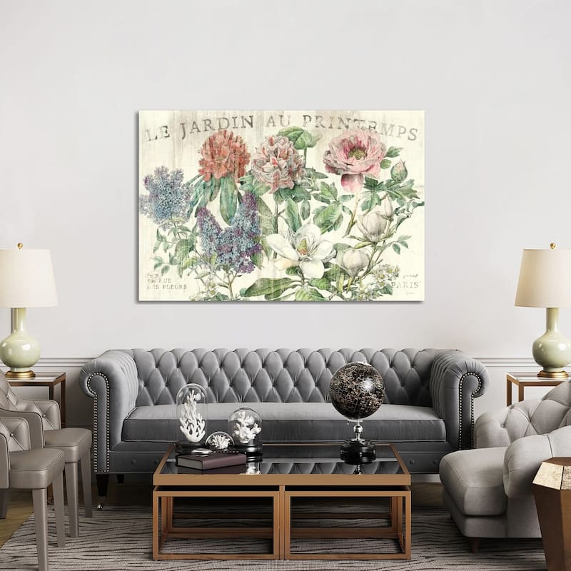 iCanvas "Le Jardin Printemps " by Sue Schlabach Canvas Print