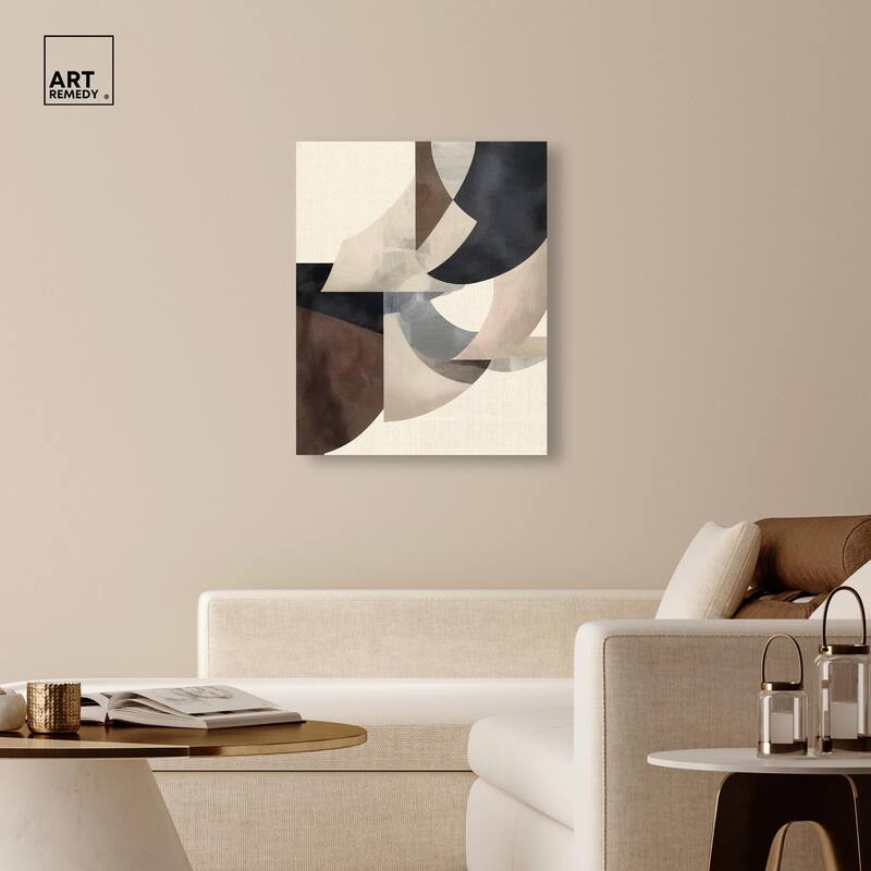 Planar Curves Canvas by Art Remedy, Gallery Wrapped