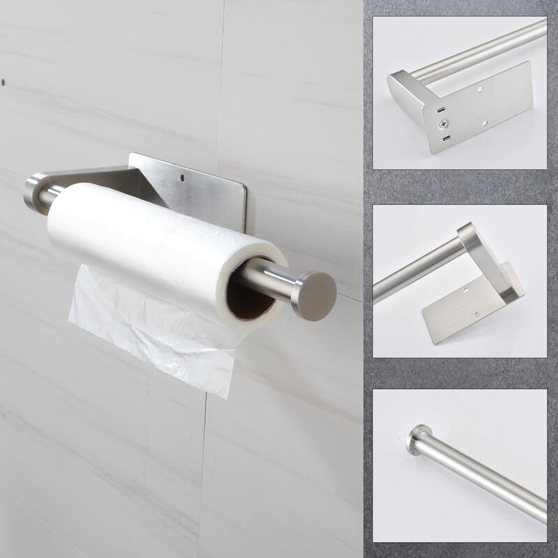 2-Piece Under Cabinet Wall-Mount Paper Towel Holder