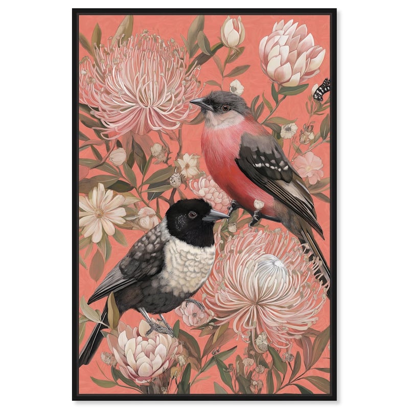 Protea Paradise Canvas by Art Remedy - 30" x 45" - Black
