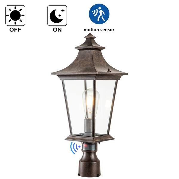 1Light Tannery Bronze Aluminium Motion Sensing Dusk to Dawn Hardwired