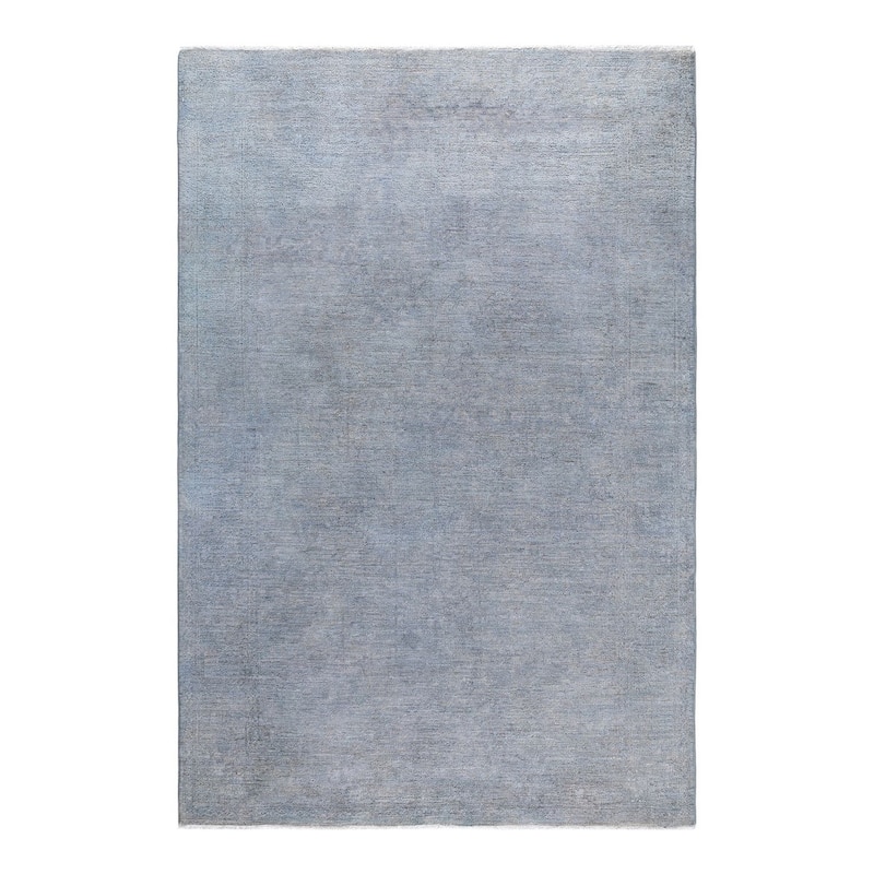 Contemporary Overdyed Wool Hand Knotted Area Rug - 6' 4" x 8' 8"