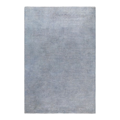 Contemporary Overdyed Wool Hand Knotted Area Rug - 6' 4" x 8' 8"