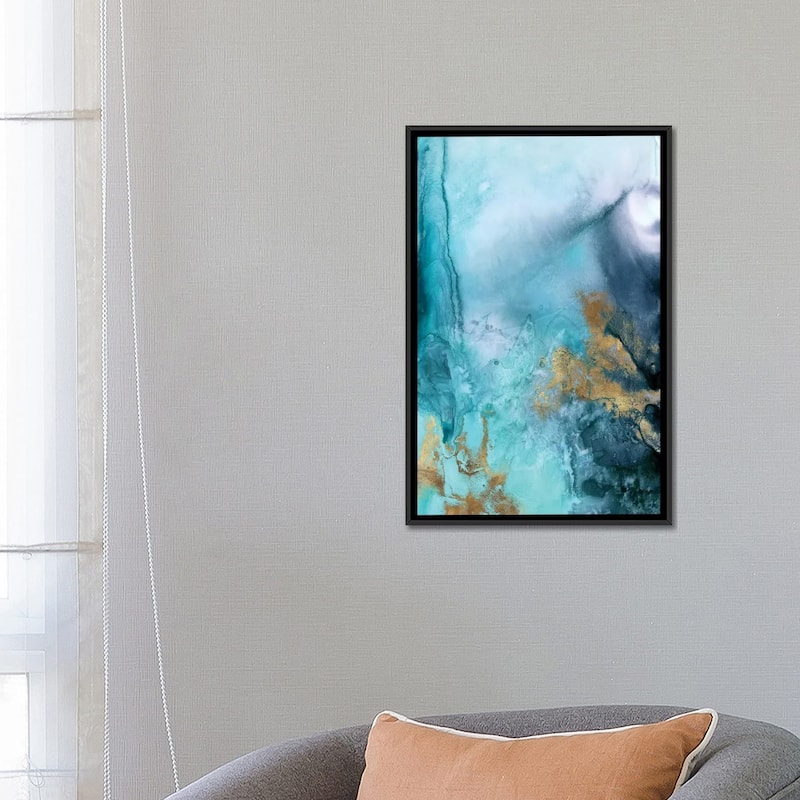 iCanvas "Gold Under The Sea I" by Eva Watts Framed Canvas Print