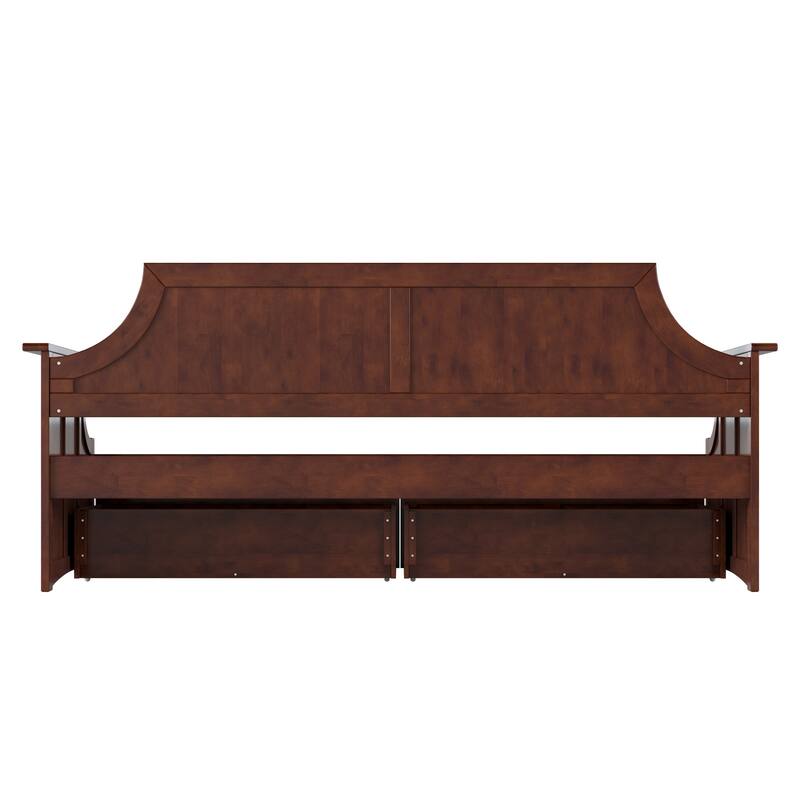 Cambridge Twin Wood Daybed with Set of 2 Drawers