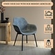 preview thumbnail 28 of 85, Markley Modern Leather Upholstered Dining Side Chairs with Black Iron Legs Accent Armchair for Home Kitchen Set of 4