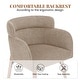 preview thumbnail 8 of 23, Modern Upholstered Solid Wood Dining Chair With Arms (Set of 2)