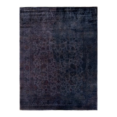 Fine Vibrance, One-of-a-Kind Hand-Knotted Area Rug - Gray, 8' 3" x 10' 5" - 8' 3" x 10' 5"