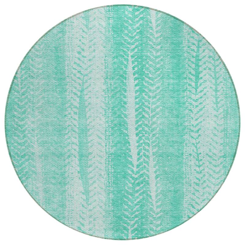 Machine Washable Indoor/ Outdoor Chantille Modern Imprints Rug