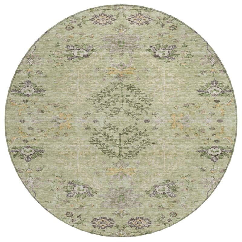 HomeRoots Floral Transitional Rectangle Outdoor Rug
