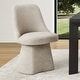 preview thumbnail 27 of 47, Anna Upholstered Swivel Armless Dining Chair for Kitchen Living Room Single - Khaki
