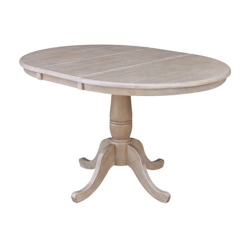 The Gray Barn Jalisco 36-inch Round Top Pedestal Table with 12-inch Leaf