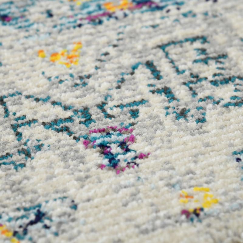 Marissa Mae Polypropylene Persian Boho Chic Rug