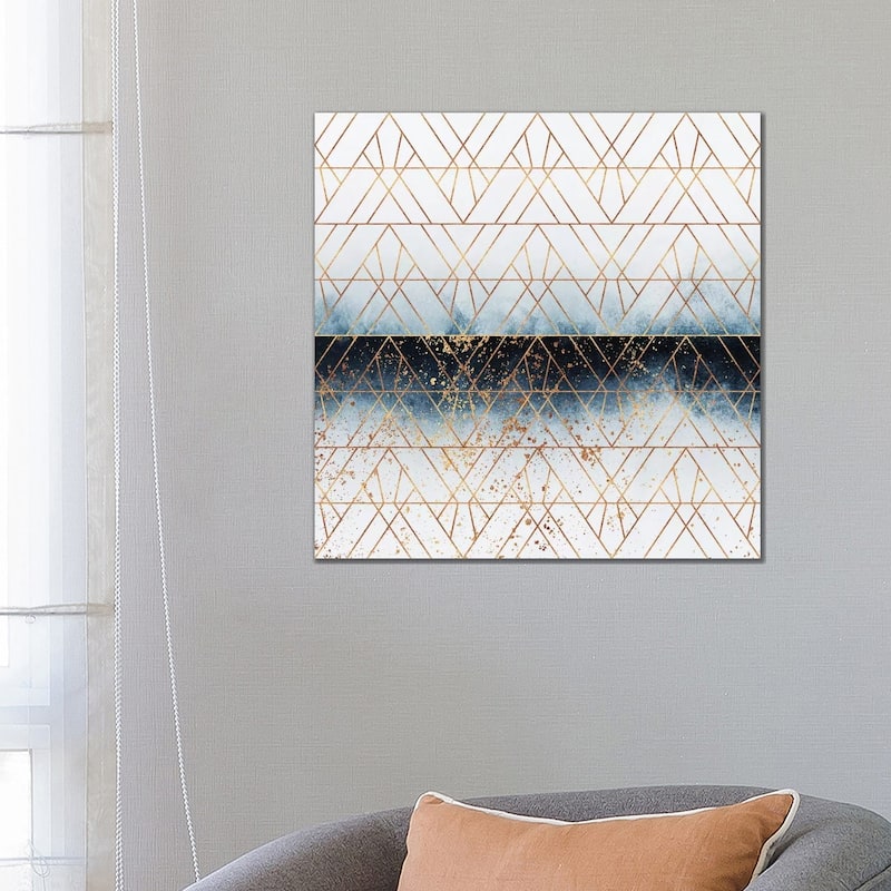 iCanvas "Winter Blue Geo" by Elisabeth Fredriksson Canvas Print - 26x26x1.5