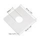 preview thumbnail 1 of 4, Wall Split Flange, ABS Square Self-Adhesive Escutcheon Plate with Diameter Hole, Water Pipe Cover for Water Faucet Decorations White - 28mm