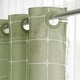 preview thumbnail 25 of 39, No Hooks Linen Textured Geometric Tassels Shower Curtain with Snap-in Liner