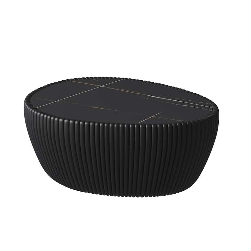 Modern Luxury Goose Eggs Shape Coffee Table with Marble Top