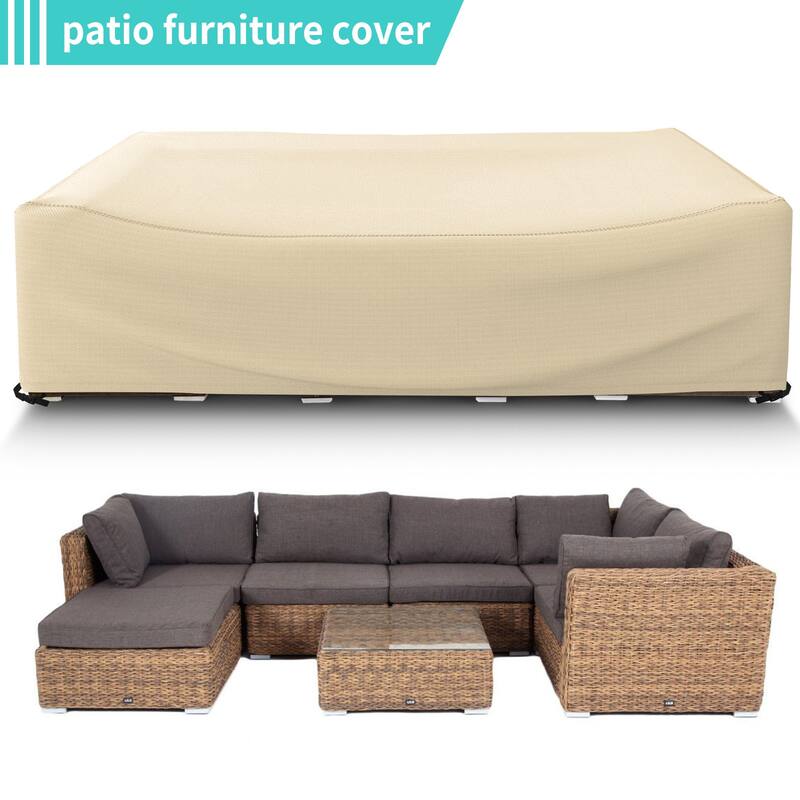 Heavy Duty Waterproof Patio Furniture Set Cover Outdoor Sectional Sofa Cover