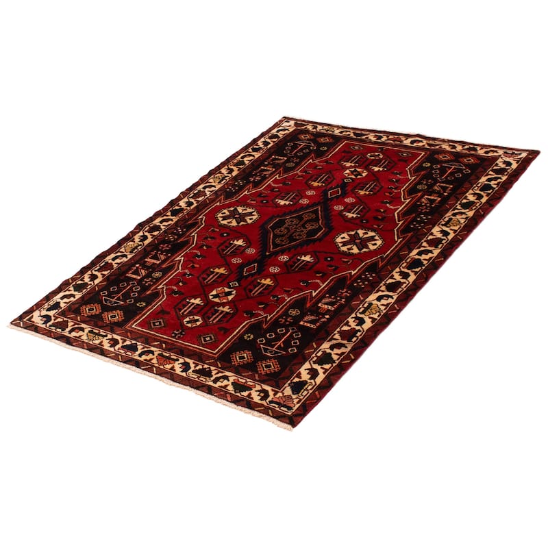ECARPETGALLERY Hand-knotted Anadol Red Wool Rug - 4'11 x 7'0