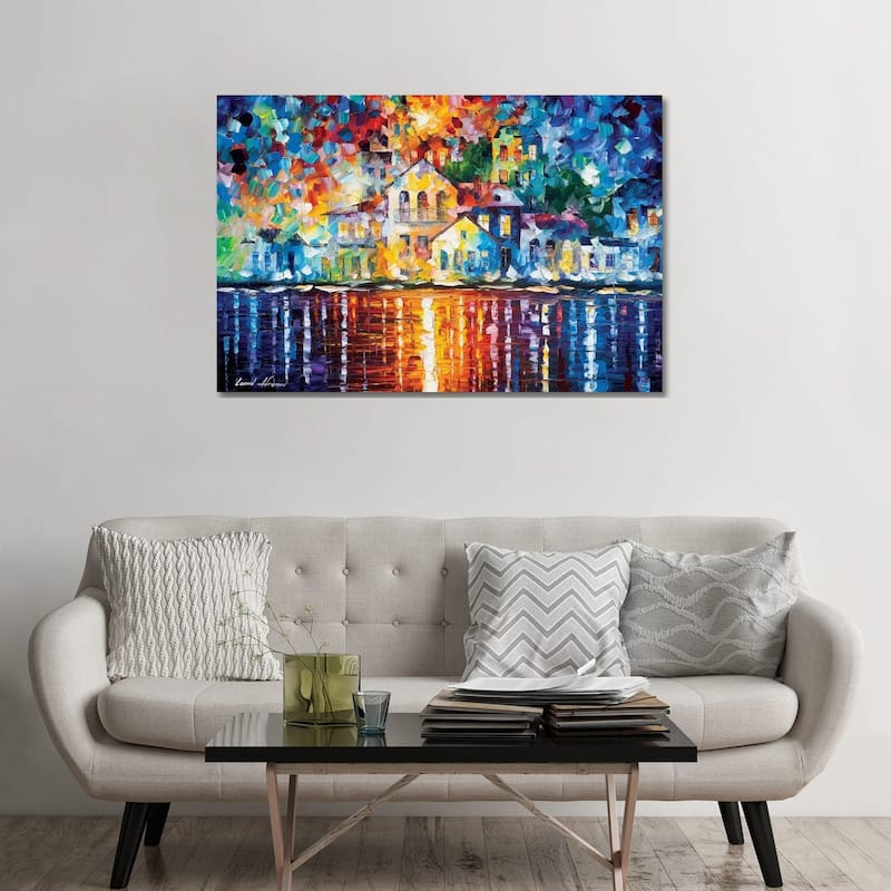 iCanvas "Sleepy Harbor" by Leonid Afremov Canvas Print - 32x48x1.5