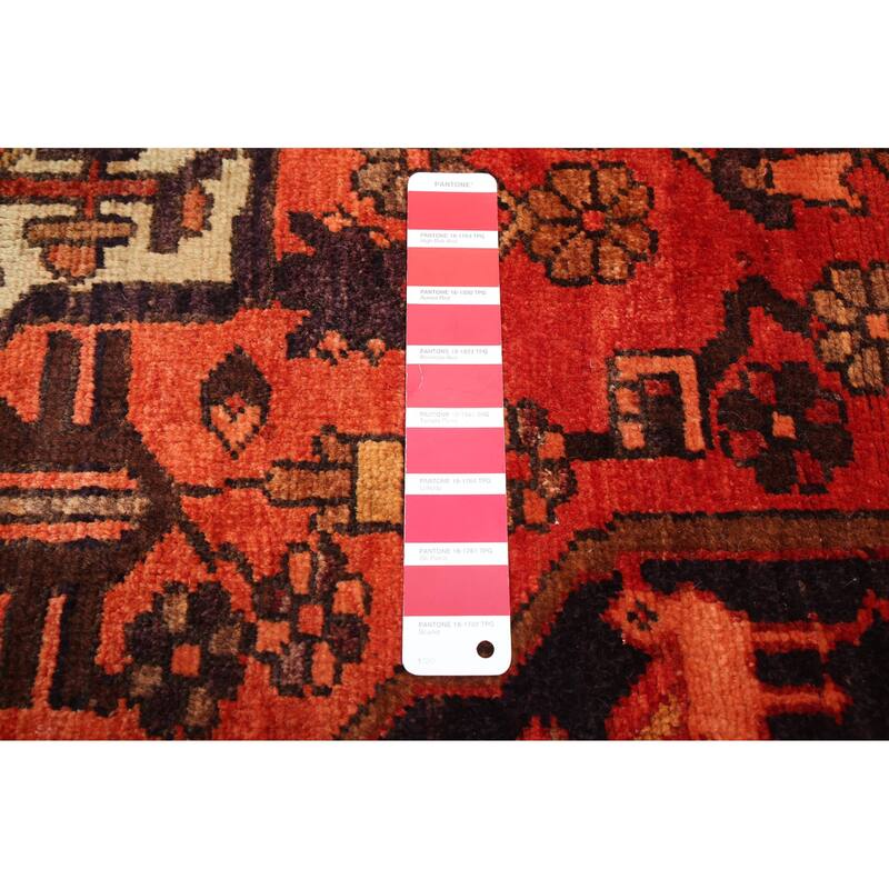 ECARPETGALLERY Hand-knotted Kayseri Vintage Light Red Wool Rug - 4'10 x 6'9