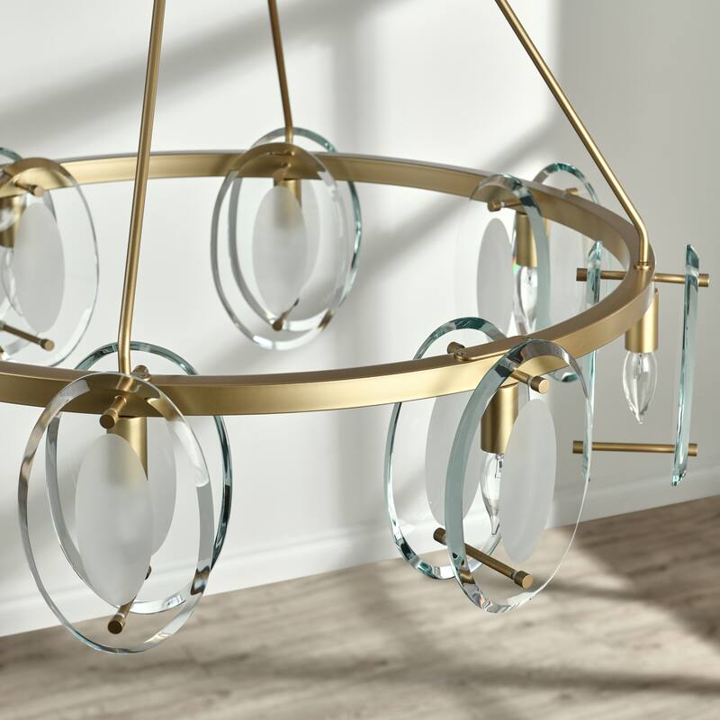 Gina 8-Light Gold Chandelier by Kosas Home