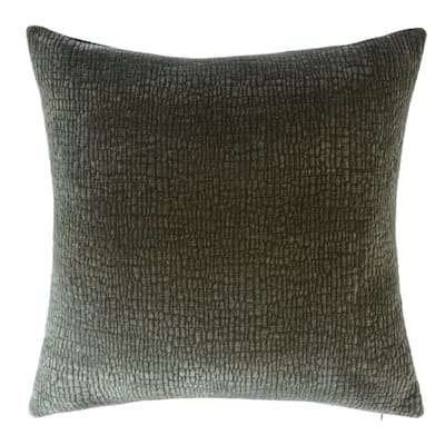 Harp & Finial Ricci Pillow - Textured Velvet - Down Insert