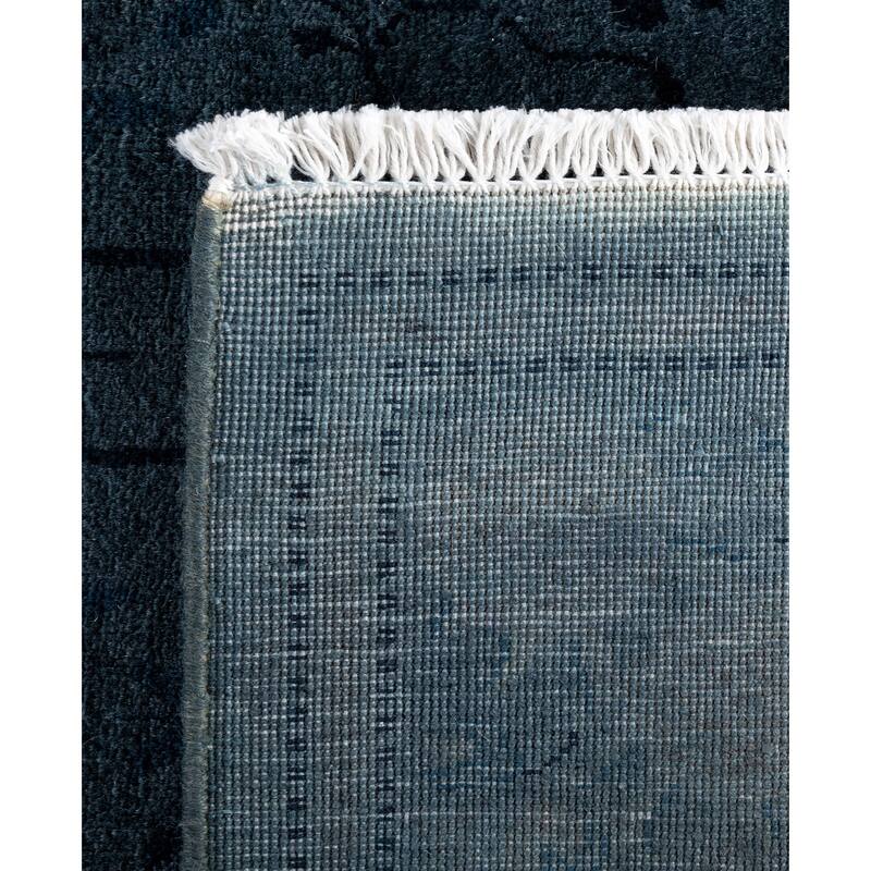 Overdyed One-of-a-Kind Hand-Knotted Area Rug - Gray - 3' 1" x 5' 6"
