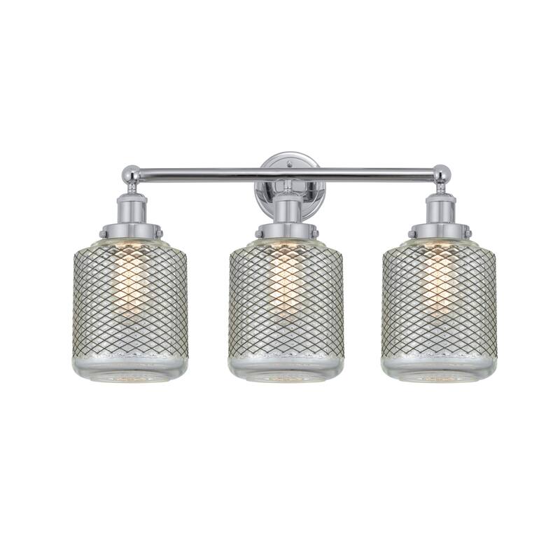 Innovations Lighting 616-3W-12-24 Stanton Vanity Stanton 3 Light 24" - Polished Chrome / Clear Crackle