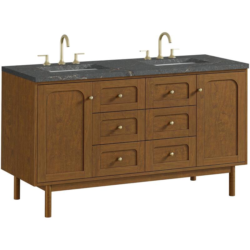 James Martin Vanities 545-V60D-3PBL Laurent 60" Double Basin Poplar