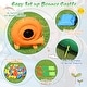 preview thumbnail 12 of 24, Inflatable Waterslide Bounce House Climbing Wall Ball Pit with Blower - Green, Yellow and Blue - 145" x 120" x 91" (L x W x H)
