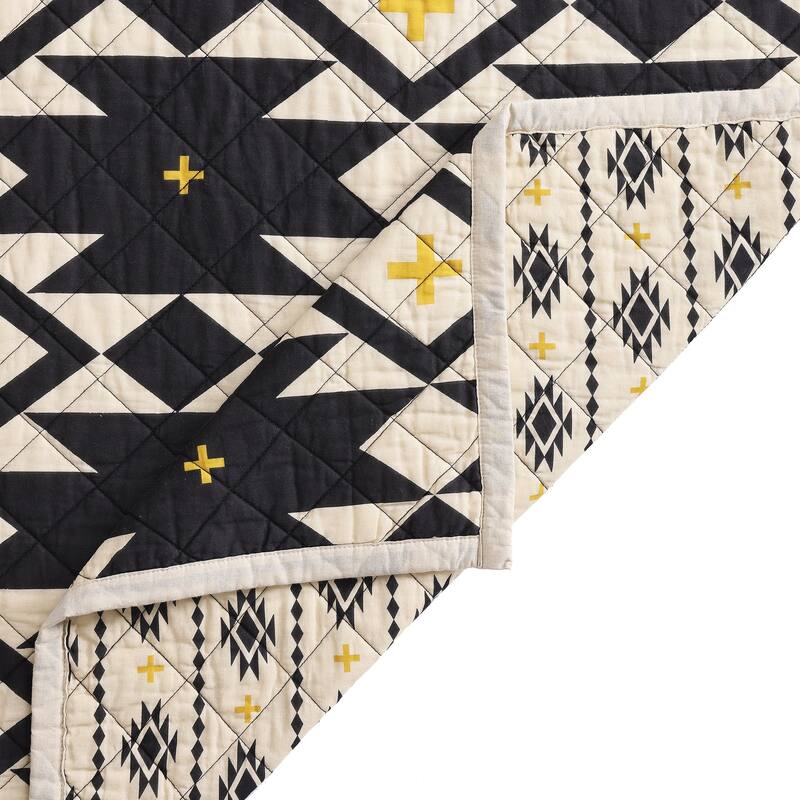 Paseo Road High Desert Aztec Southwestern Rustic Bedding 3 Piece Quilt Set