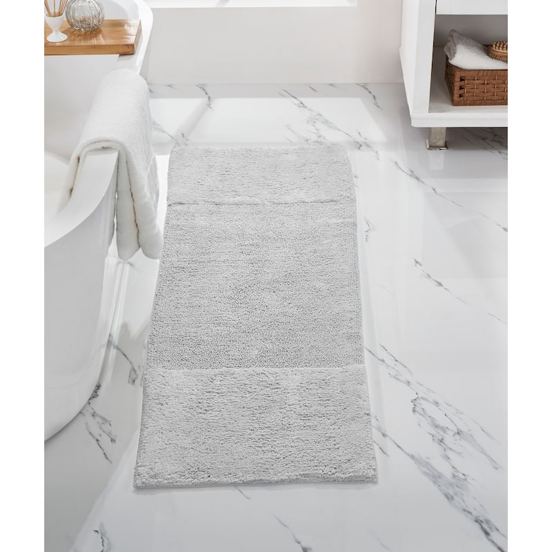Better Trends Bath Rug 100% Cotton Water Absorbent Tufted Bathroom Rug Set for Shower, Sink Mats Machine Wash Granada Collection