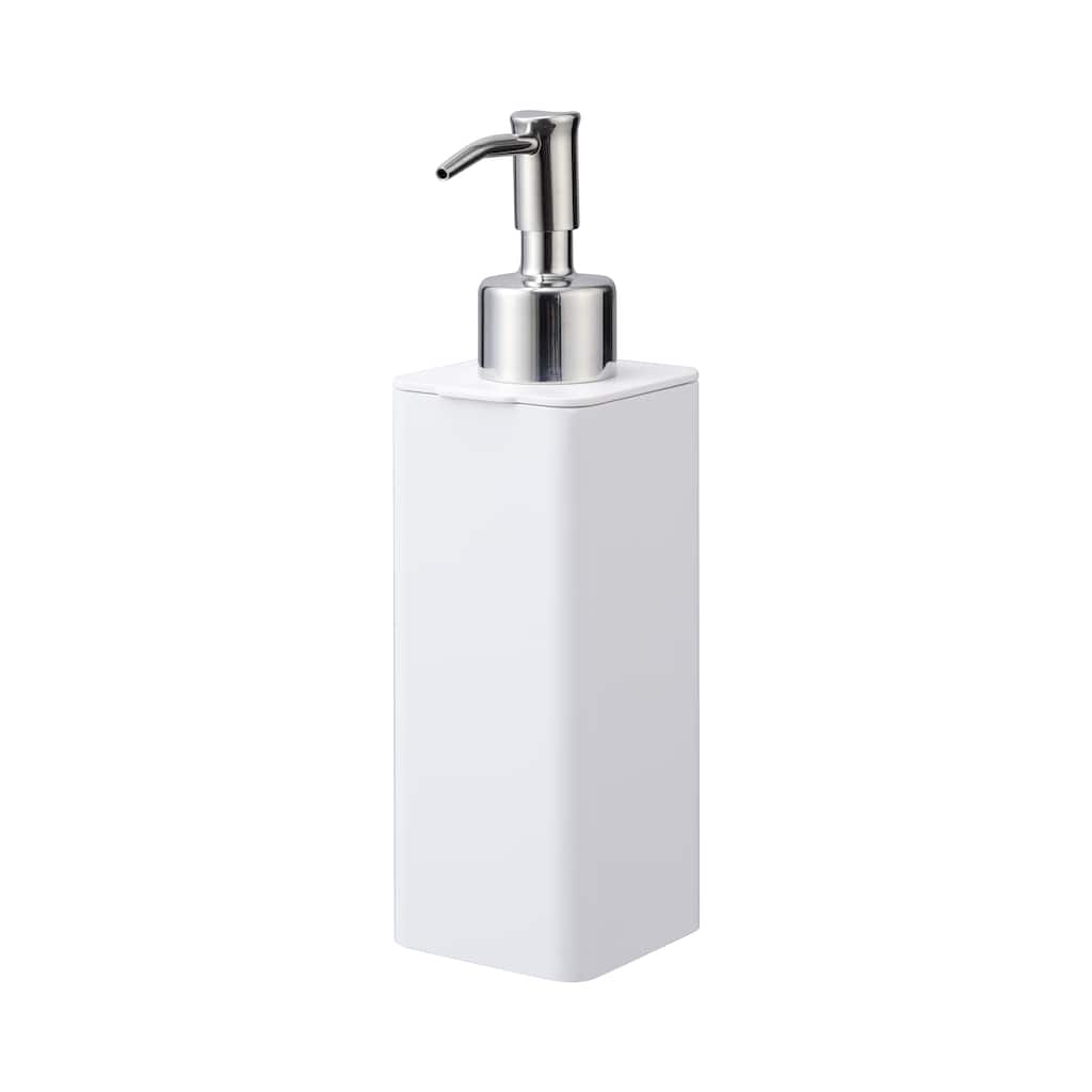 Yamazaki Home Hand Soap Dispenser, ABS Plastic, 8.5 fluid oz., 250 milliliters - L 2.76 x W 2.17 x H 7.68 inches