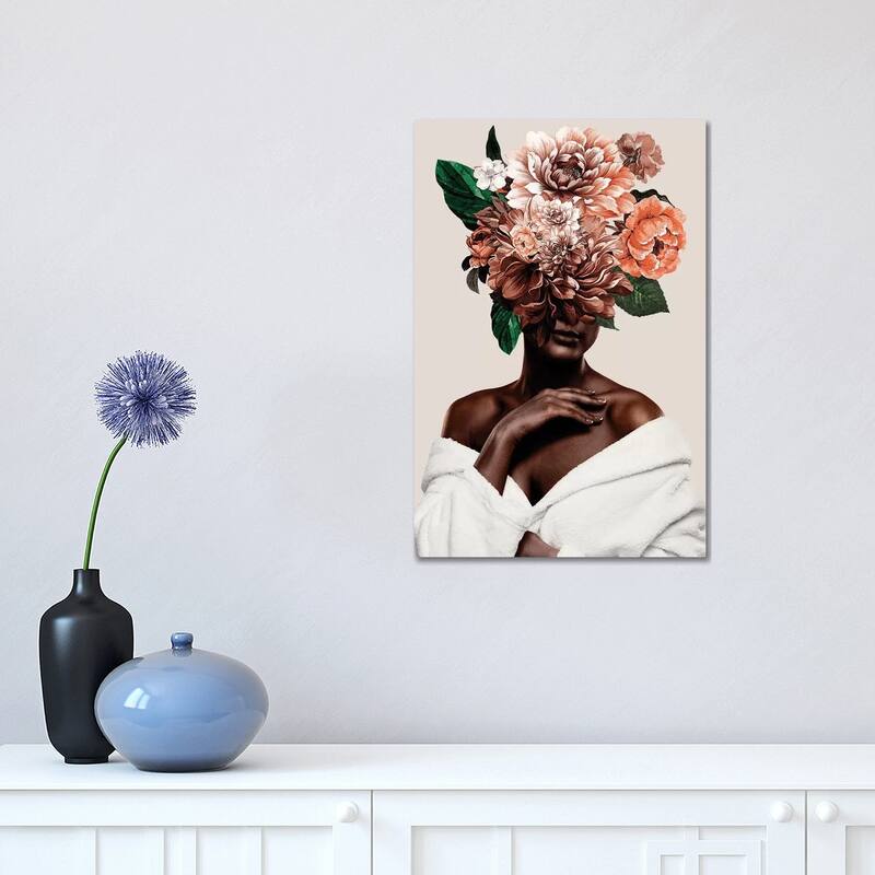 iCanvas "Woman With Flower II" by Danilo de Alexandria Canvas Print - 18x12x1.5