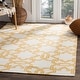 preview thumbnail 5 of 50, SAFAVIEH Handmade Flatweave Dhurries Nicolette Modern Moroccan Wool Rug 3' x 5' - Ivory/Yellow - Rectangle