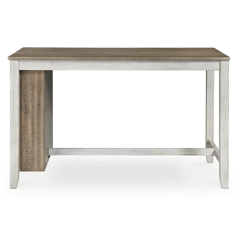 Signature Design by Ashley Skempton White / Light Brown 3-Piece Counter Height Dining Package