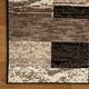 Miranda Haus Geometric Modern Patchwork Polypropylene Indoor Area Rug