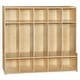 preview thumbnail 3 of 3, Contender 5 Section Classroom Coat Locker with Bench & Cubby Storage, Montessori Backpack & Cubby Shelving with Hooks - 54"