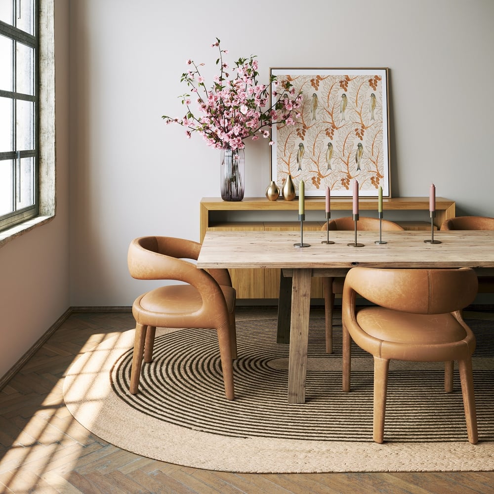 Padma Lakshmi Mysore Hand-Braided Jute Oval Striped Rug