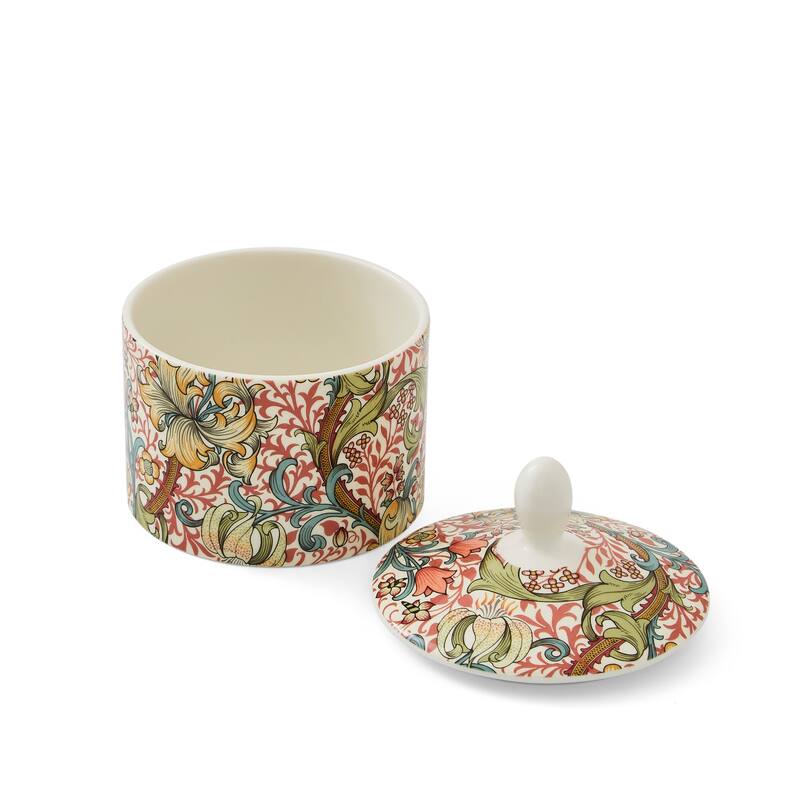 Spode Morris and Co Sugar Bowl with Lid - 10 oz