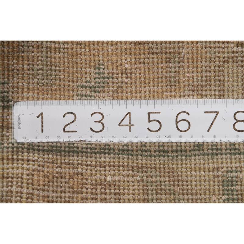 Hand Knotted Oriental 100% Wool Carpet Traditional Floral Peach Tabriz Area Rug - 4' 6'' X 3' 0''