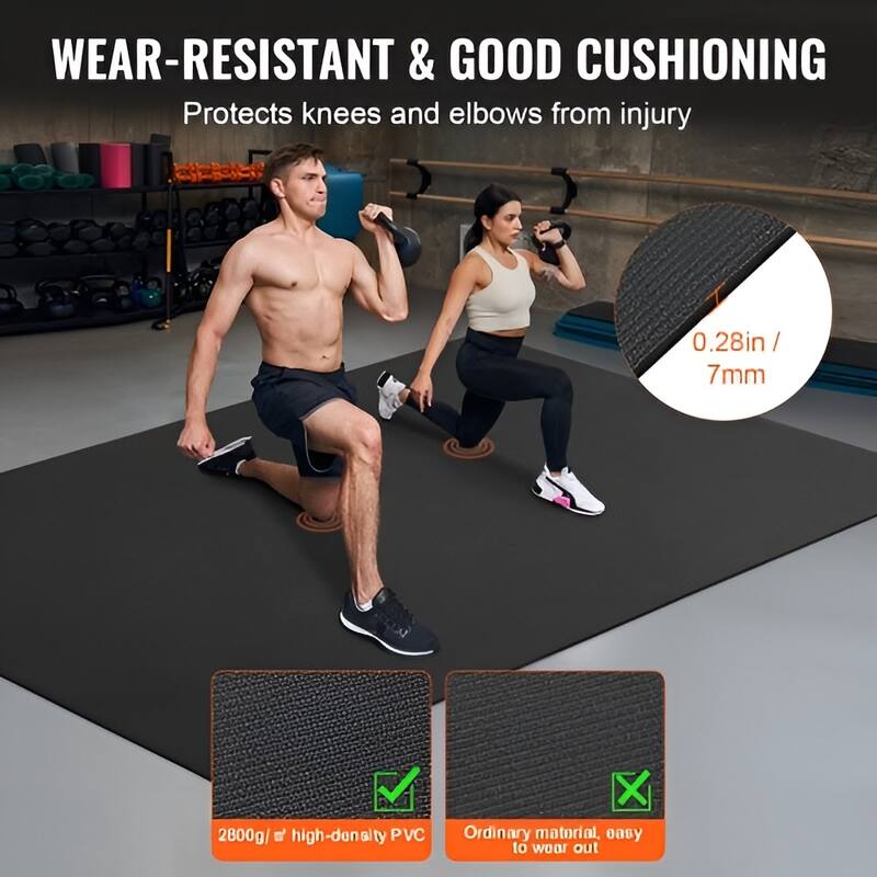 High Density Yoga Mat for Men & Women Pilates & Floor Workouts