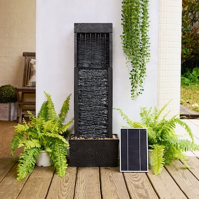 Teamson Home 37.99" Athena Outdoor Solar Powered Water Fountain