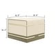 preview thumbnail 3 of 2, Corvus Sirio 35" Square Multi-purpose Velcro Cover for Outdoor Furniture - 36.22" x 36.42" - 36.22” x 36.42"