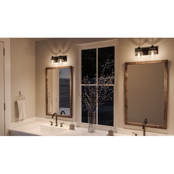 Shop Black Friday Deals On Luxury Modern Farmhouse Bathroom Vanity Light 8 625 H X 13 25 W With Industrial Style Olde Bronze Finish By Urban Ambiance Overstock 28670627