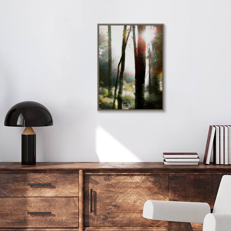 Dare to Believe by Helen White Framed Canvas Wall Art Print - Sylvie Greywash