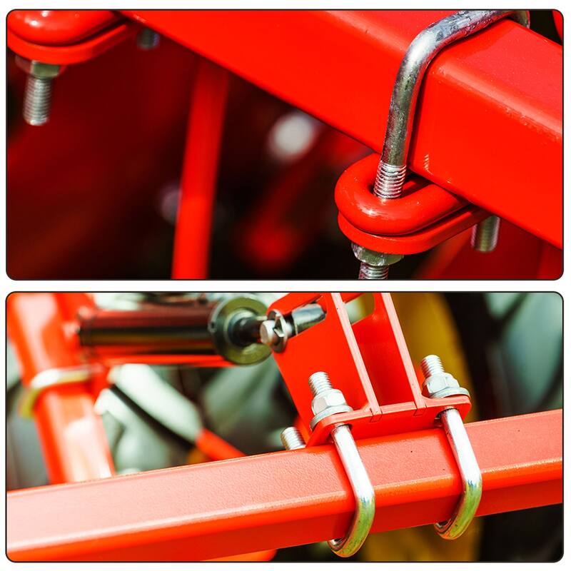 Square U-Bolts, 304 Stainless Steel U Clamp Bolt with Nuts and Plates, for Boat Trailer