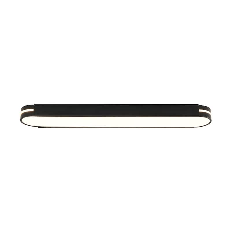 Modern Dimmable LED Long Oblong Flush Mount Ceiling Light 31.5in
