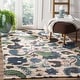 preview thumbnail 5 of 28, SAFAVIEH Handmade Cedar Brook Alvira Modern Cotton Rug 4' x 6' - Blue/Multi - Rectangle